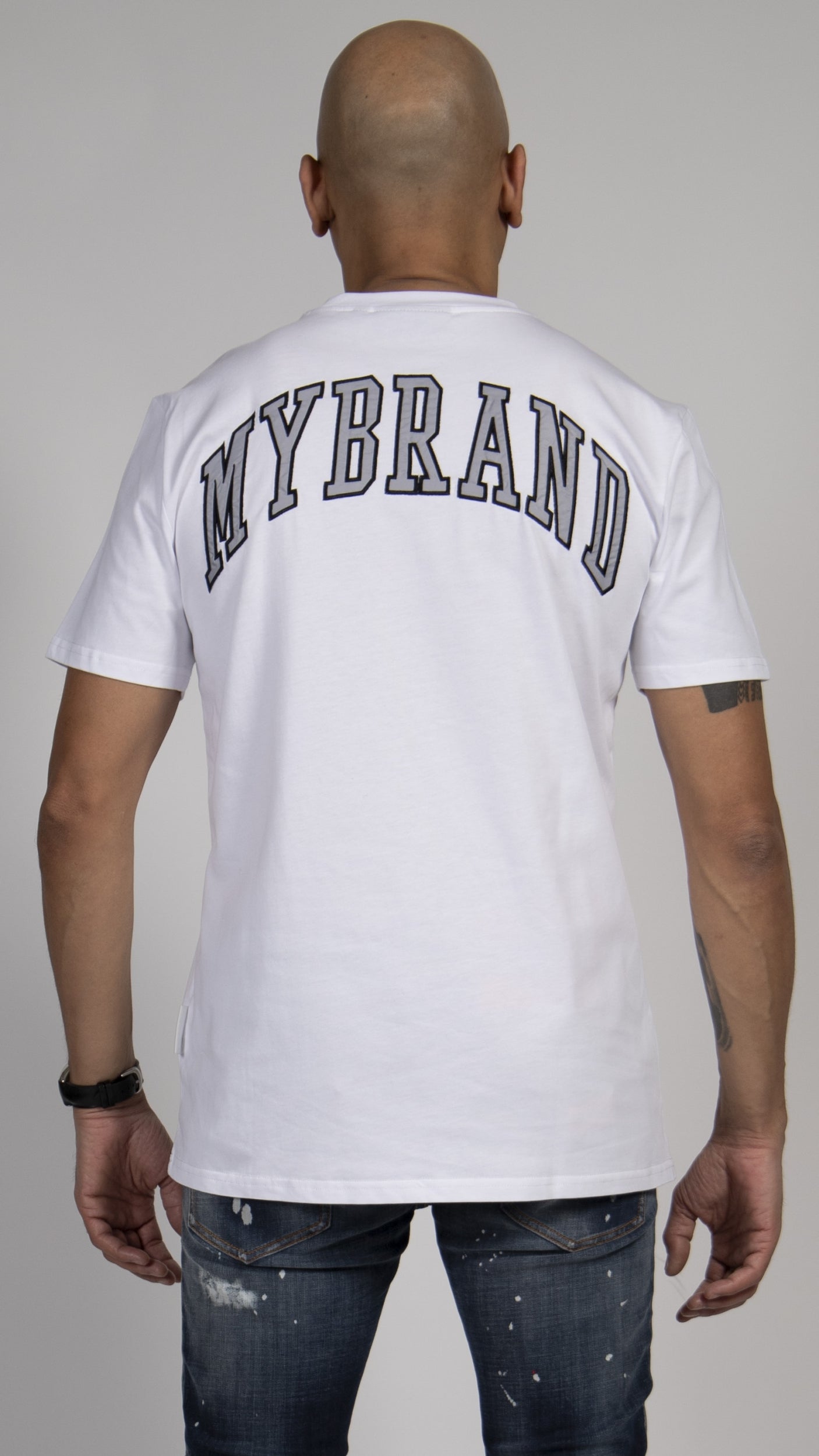 MY BRAND BACK TEXT T-SHIRT WHITE | WHITE