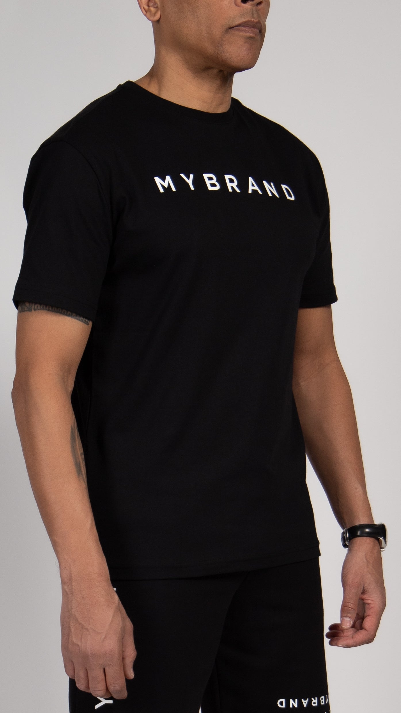 MYBRAND Signature Series: Classic Logo Tee | BLACK