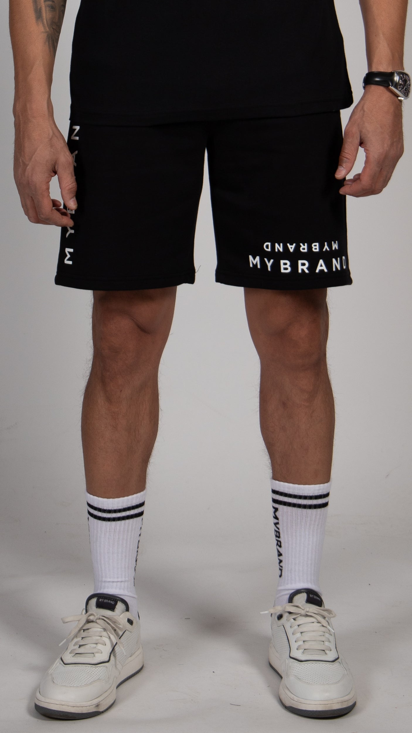 MYBRAND Signature Series: Classic Logo Short | BLACK