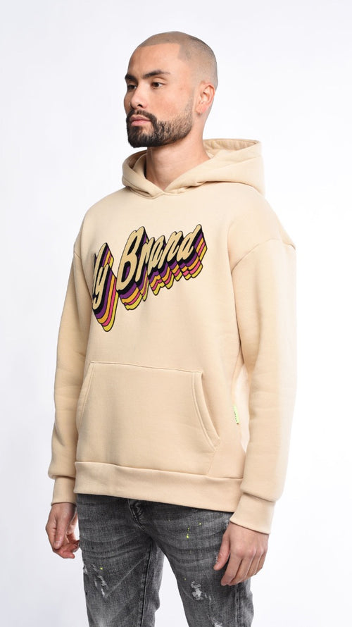 Rainbow Branding Hoodie | CAMEL