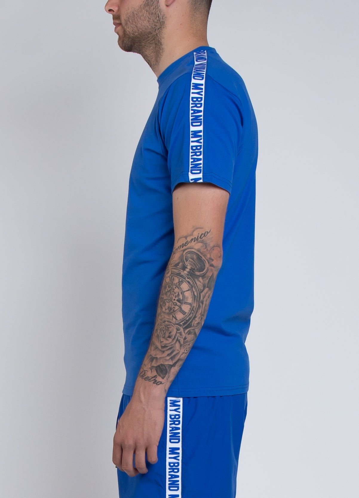 MB LOGO TAPING T-SHIRT | KOBALT BLUE