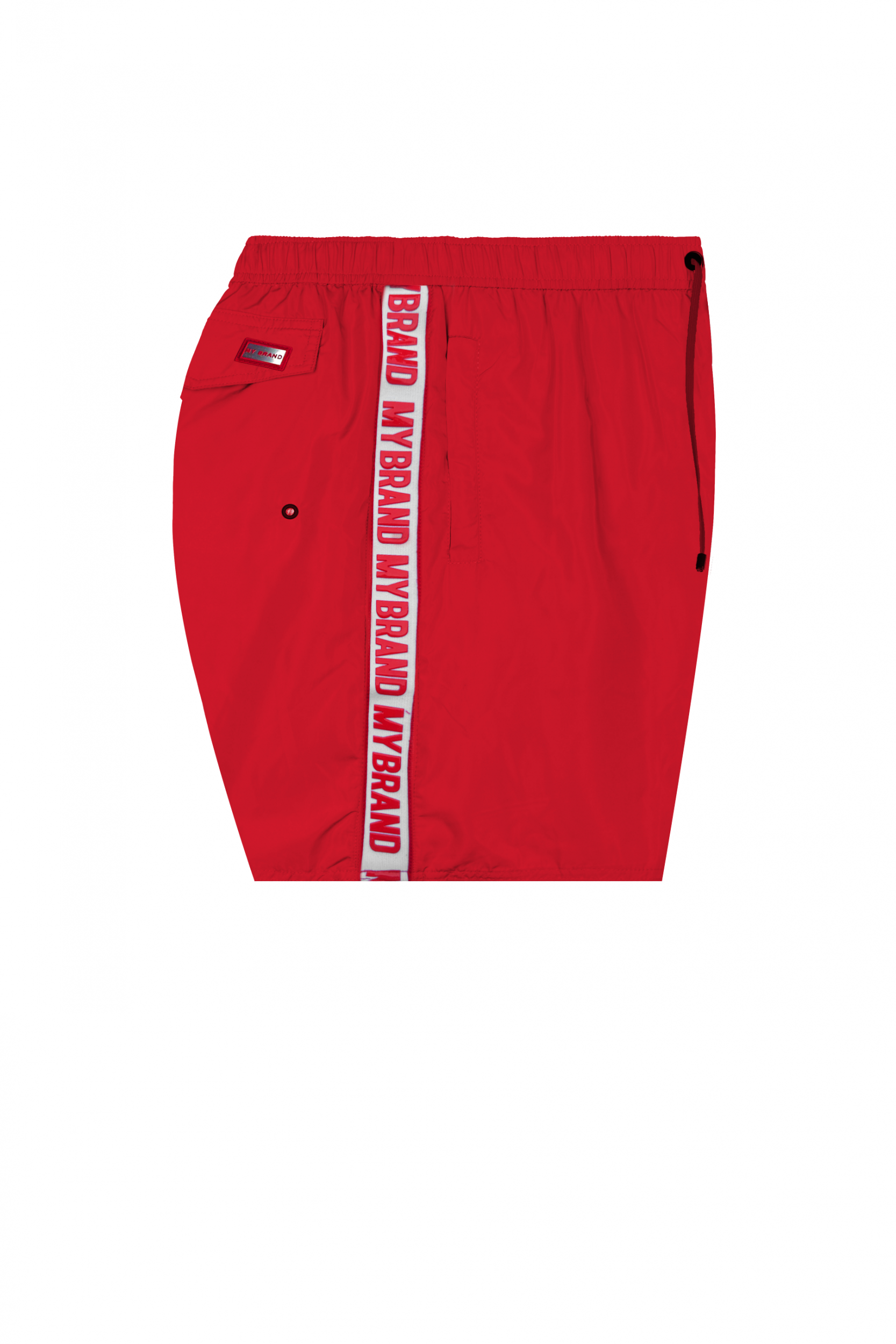 MB Logo Taping Swimshort Red | RED