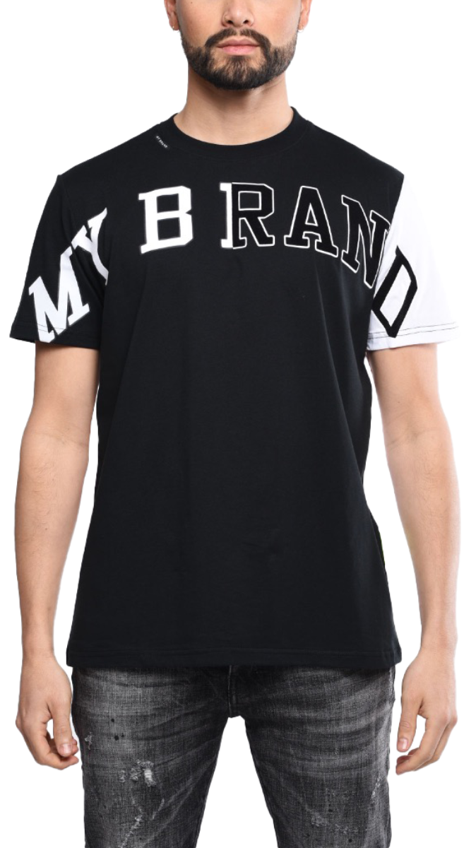 Black And White T Shirt | BLACK