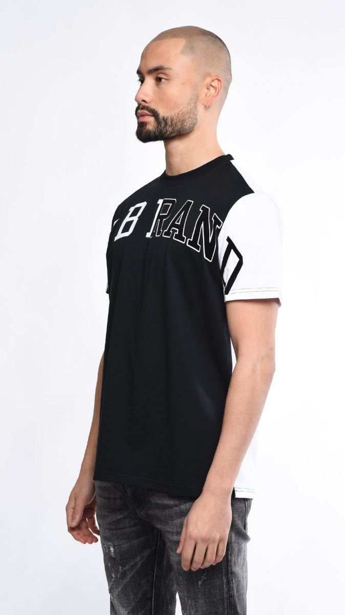 Black And White T Shirt | BLACK