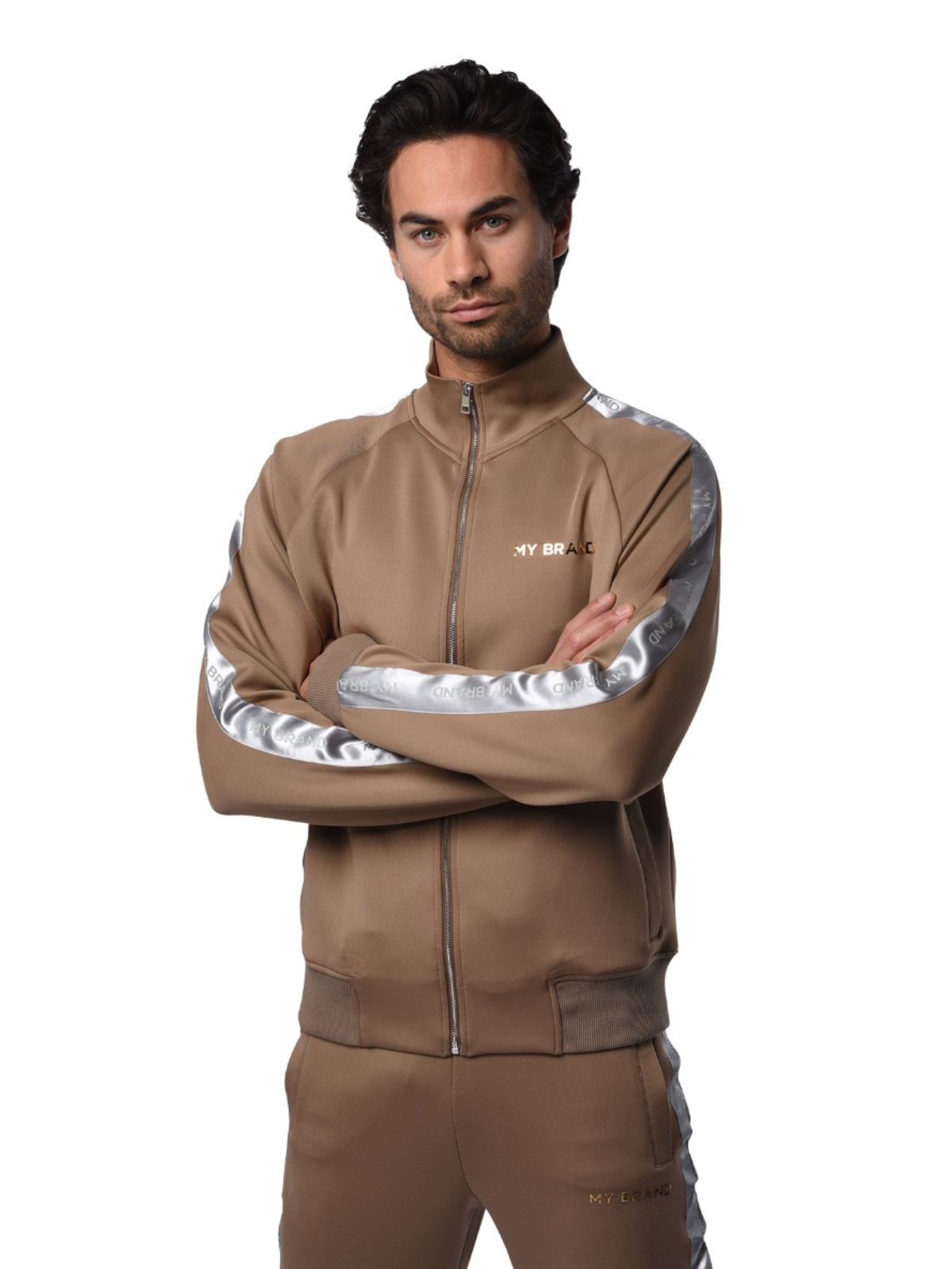 Stripe Tracksuit Lw JackeT | BEIGE