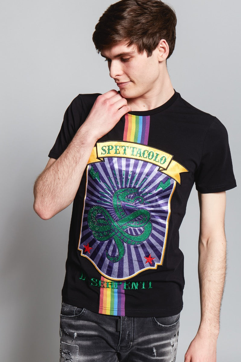 Carnival Serpente T-Shirt White | BLACK