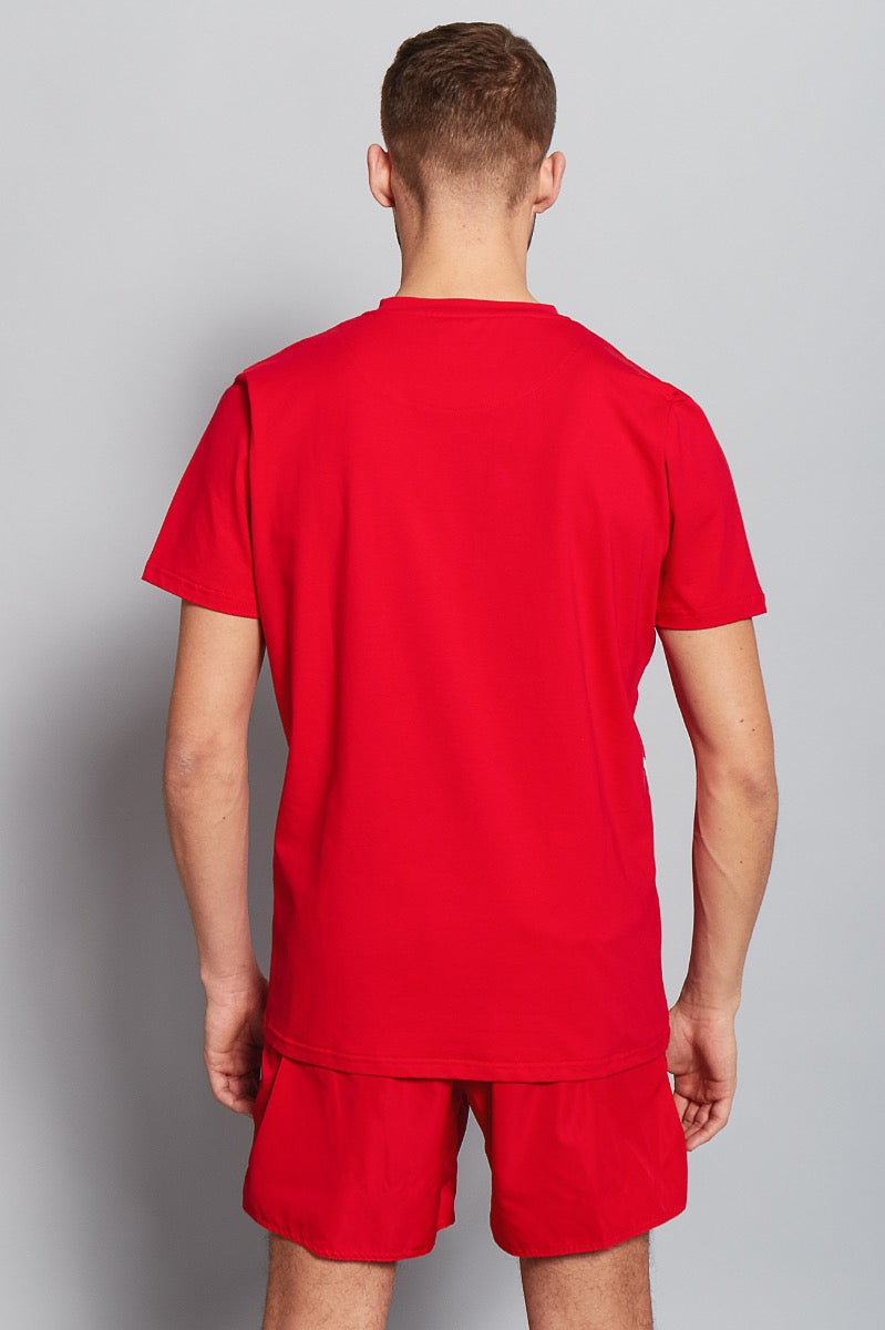 SKEW LOGO T-SHIRT | RED