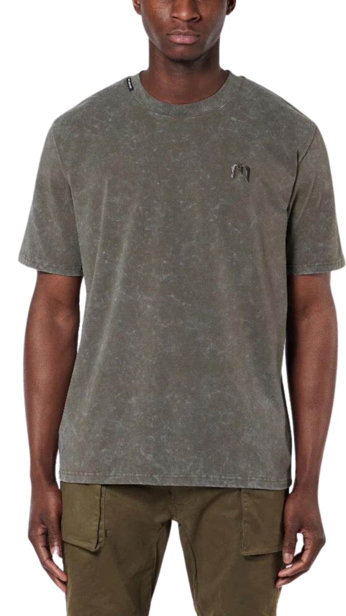 Acid Wash M T-Shirt Asphalt | GREEN