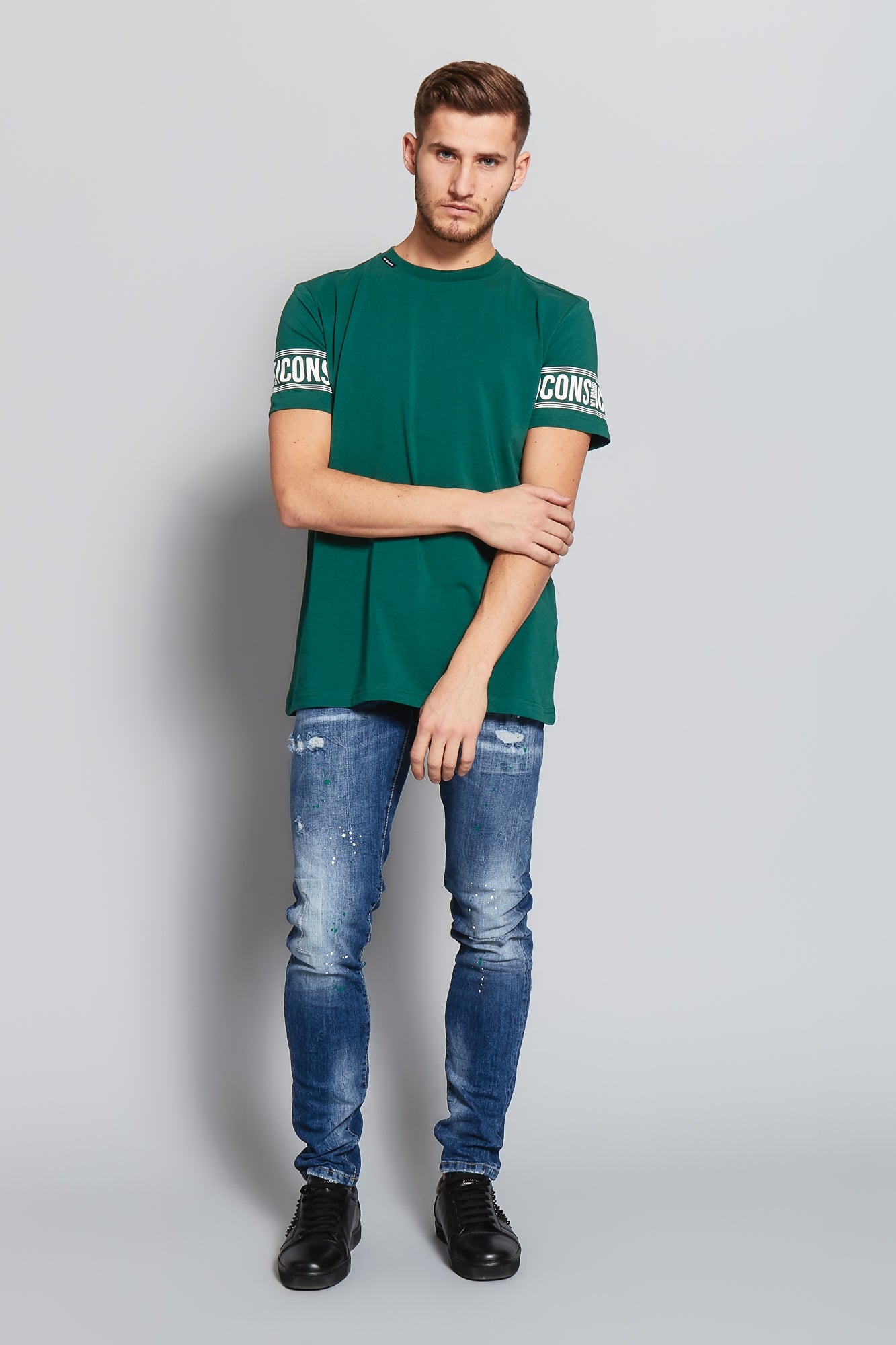 ICONS SLEEVE T-SHIRT | ARMY