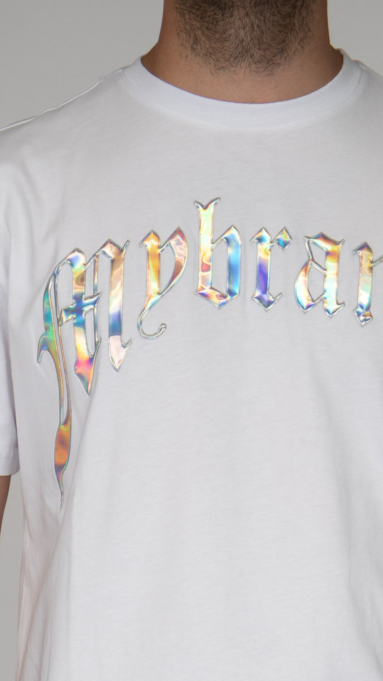 Chrome print mybrand white | WHITE