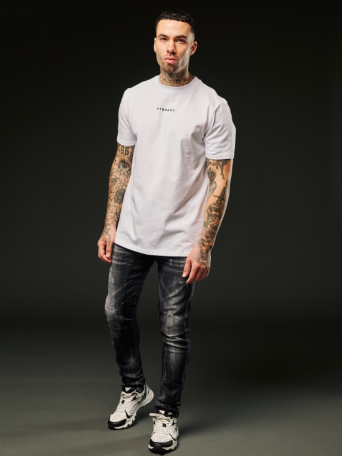 MY BRAND BACK TEXT T-SHIRT WHITE | WHITE