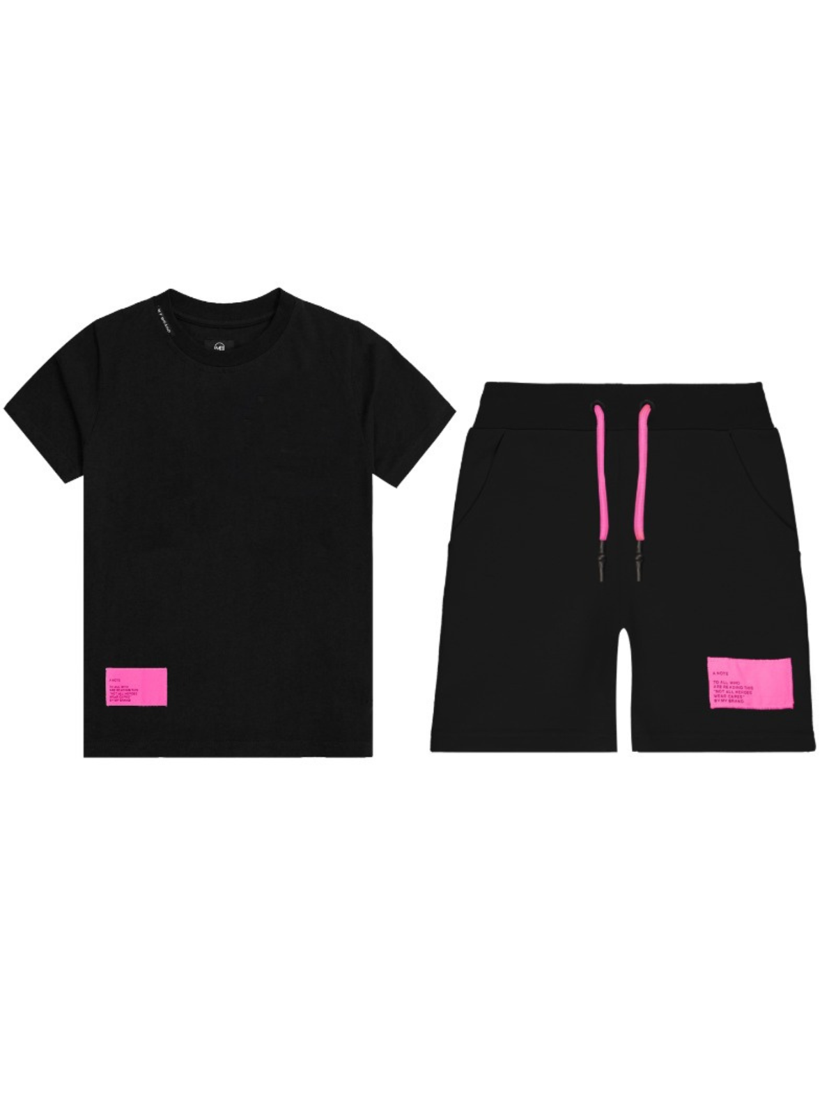 Mybrand Label Set Neonpink | BLACK