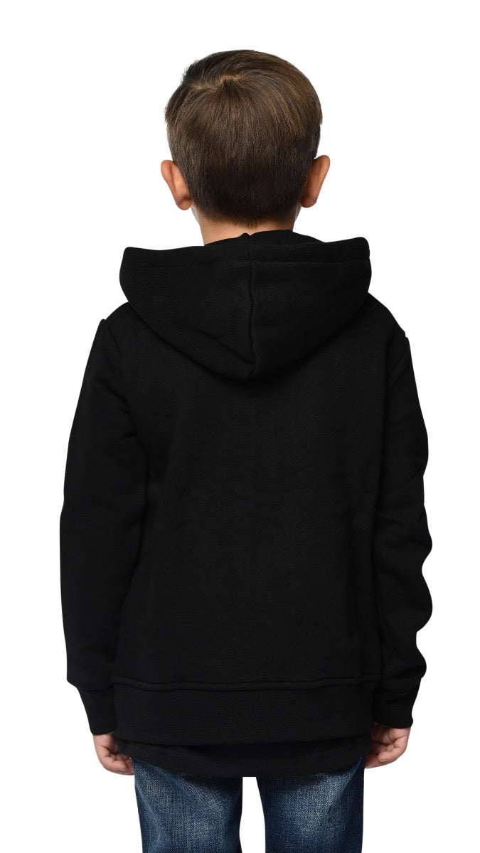 GOLD ZIPPERS HOODIE | BLACK