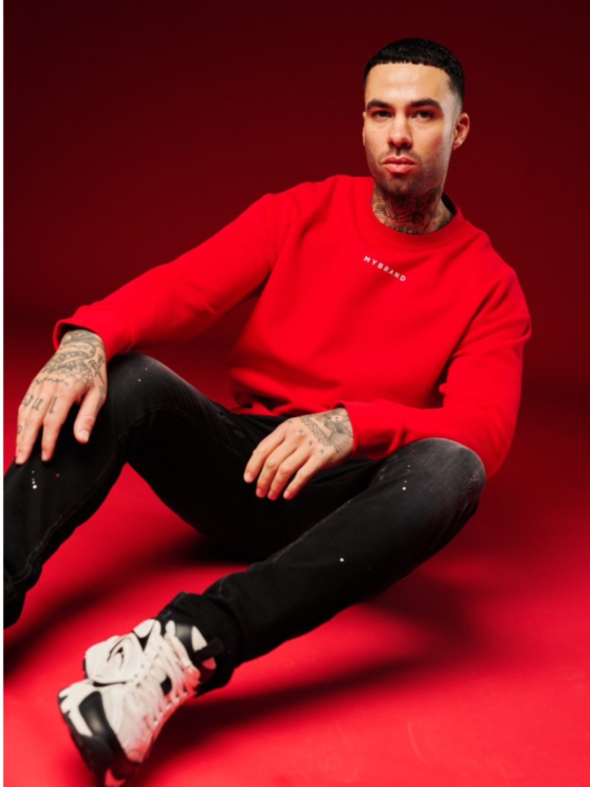 MY BRAND BACK SWEATER RED | RED