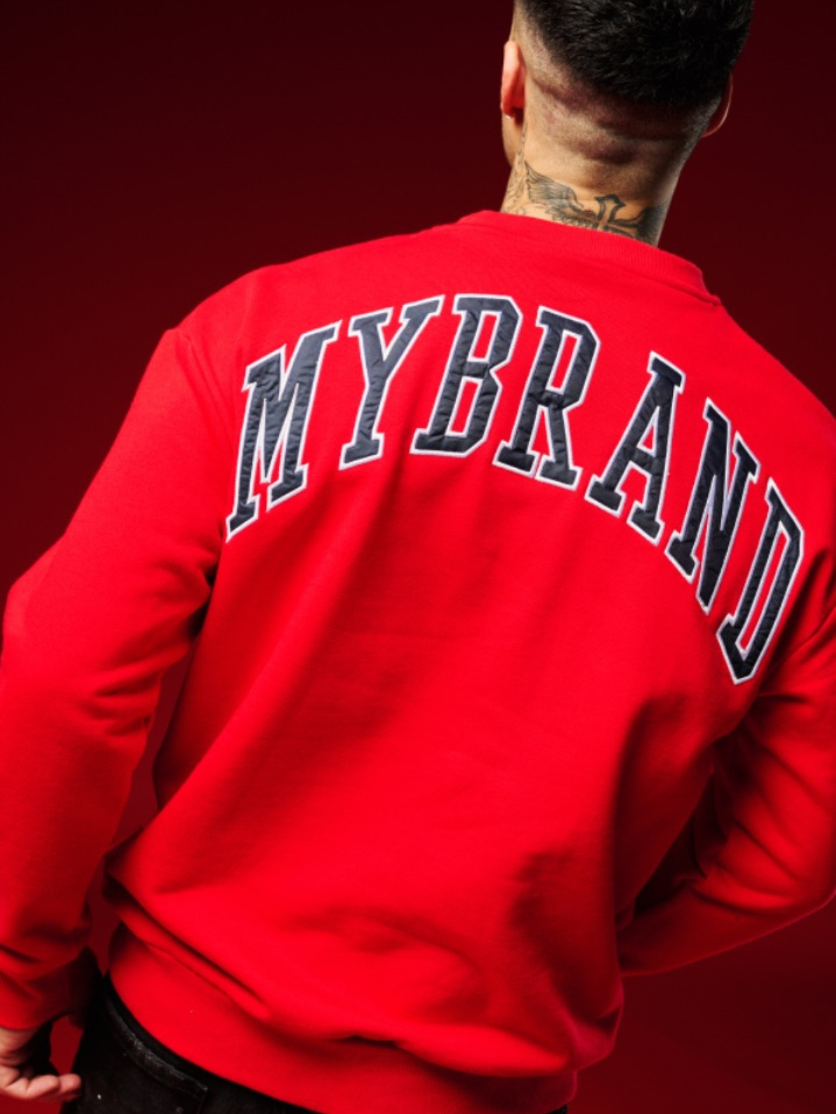 MY BRAND BACK SWEATER RED | RED