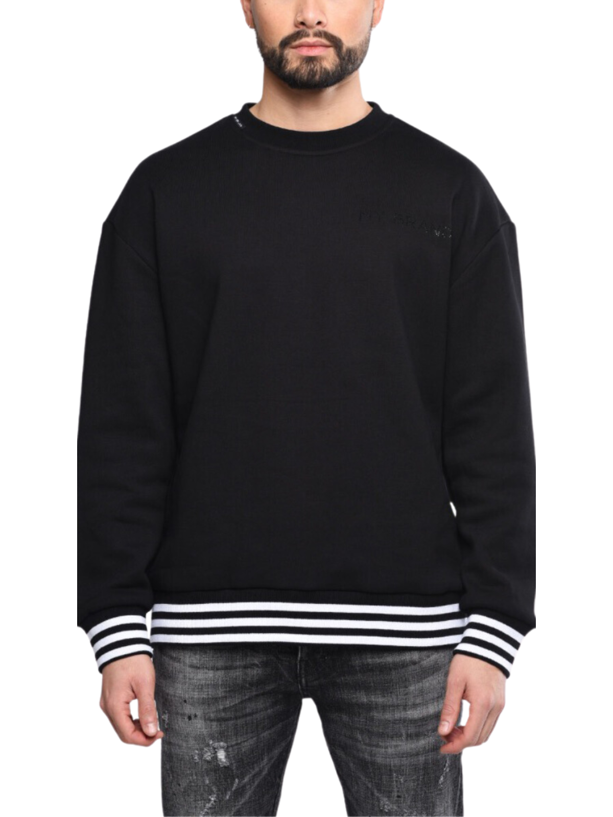 Black Crewneck | BLACK