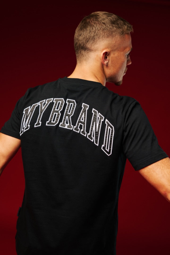 MY BRAND BACK TEXT T-SHIRT BLACK | BLACK