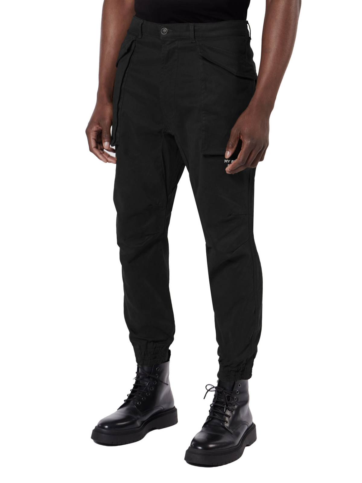 DUNDER BOLD POCKET CARGO PANT | BLACK