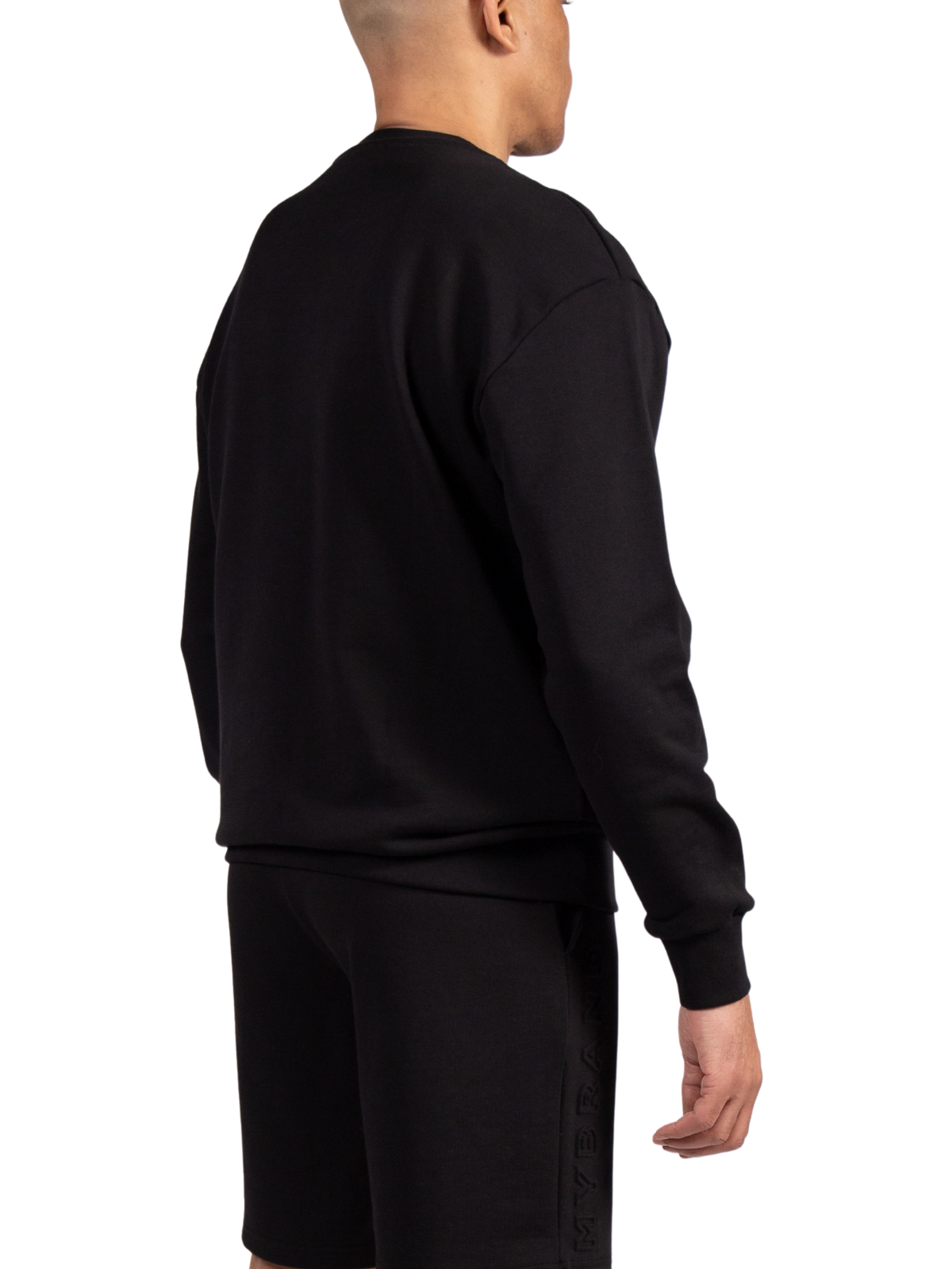 MYBRAND Embosed Statement Sweater Black | BLACK