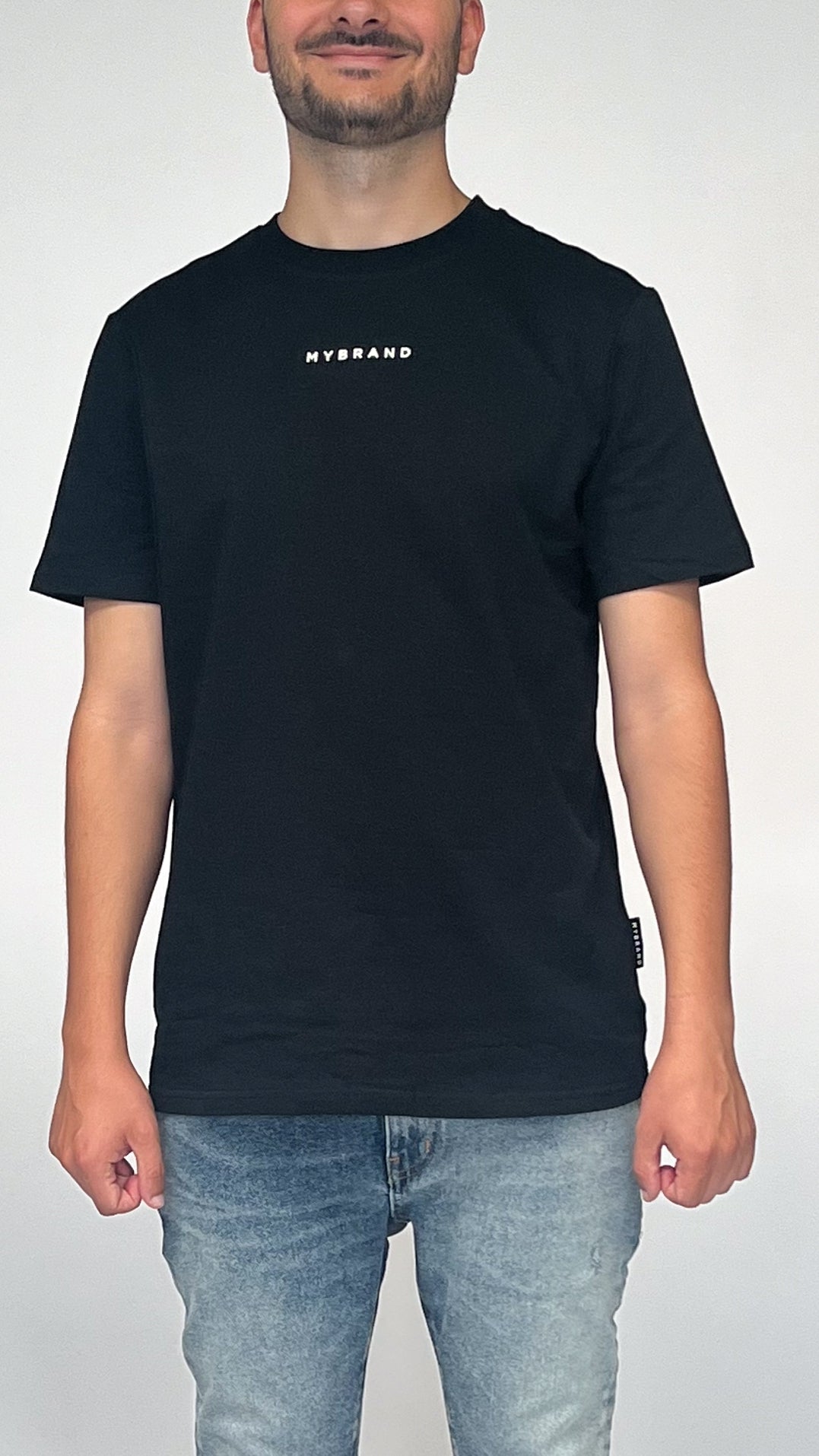 MY BRAND BACK TEXT T-SHIRT BLACK | BLACK