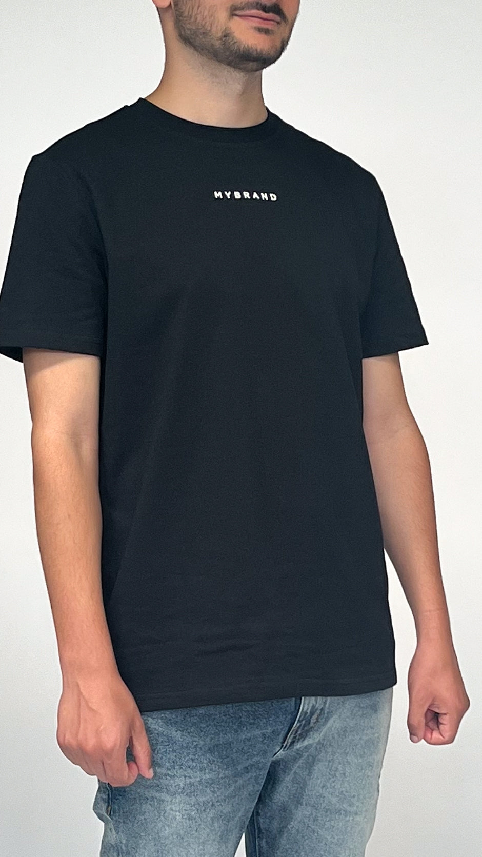 MY BRAND BACK TEXT T-SHIRT BLACK | BLACK