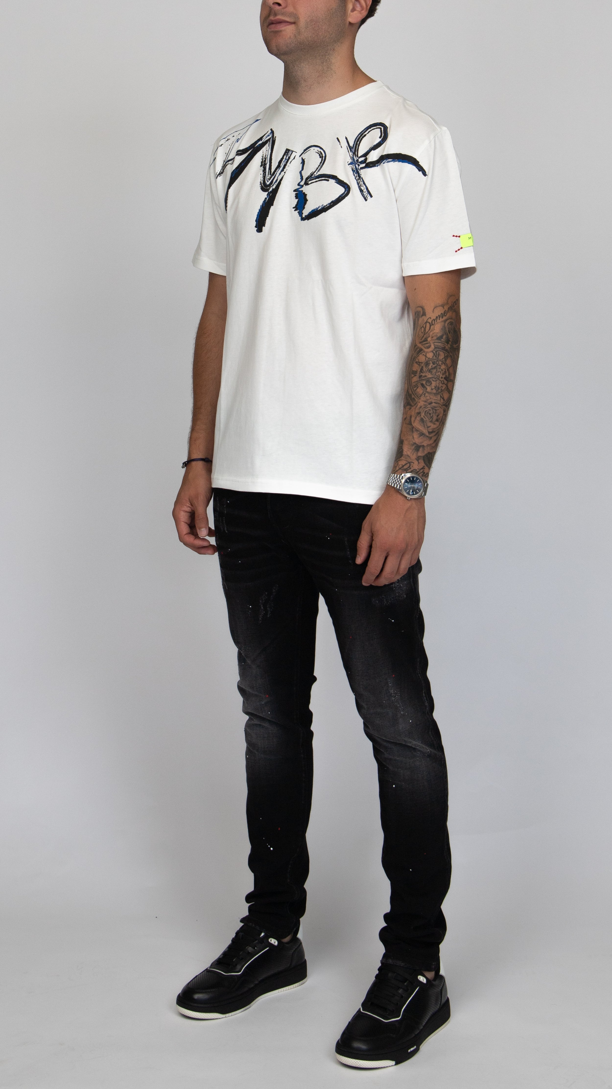 MYBRAND Signature Scribble Tee | OFF-WHITE