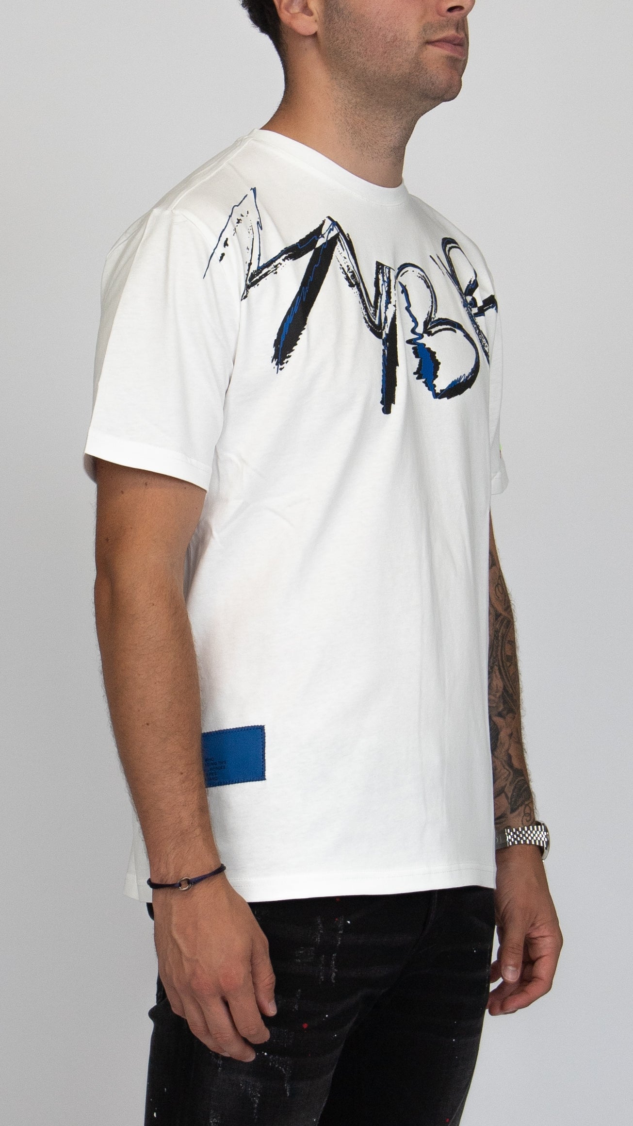 MYBRAND Signature Scribble Tee | OFF-WHITE