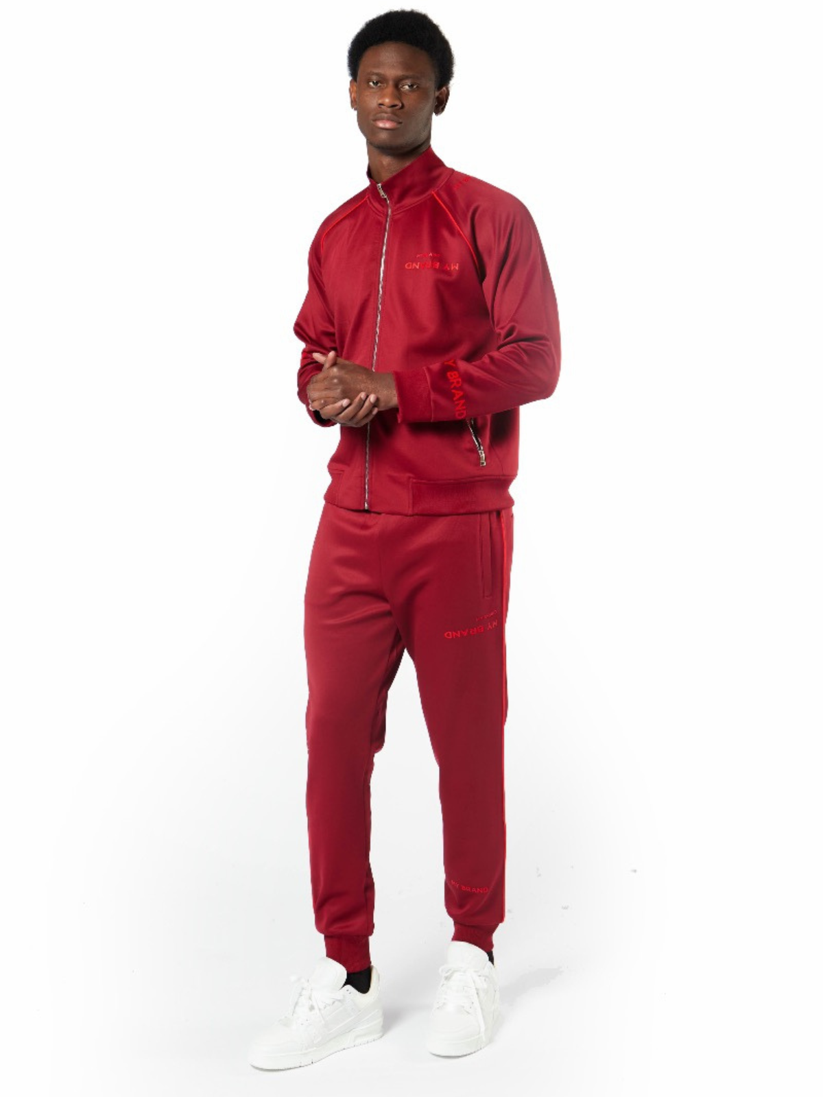 Multi Branding Tracksuit | BURGUNDY