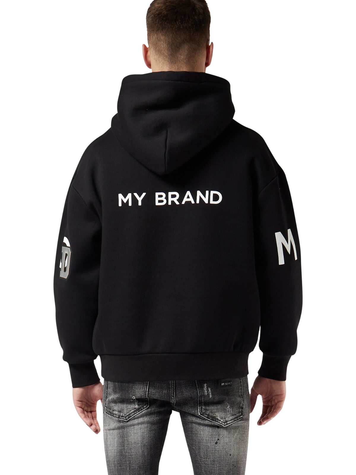 MY BRAND MULTI TYPO HOODI | BLACK