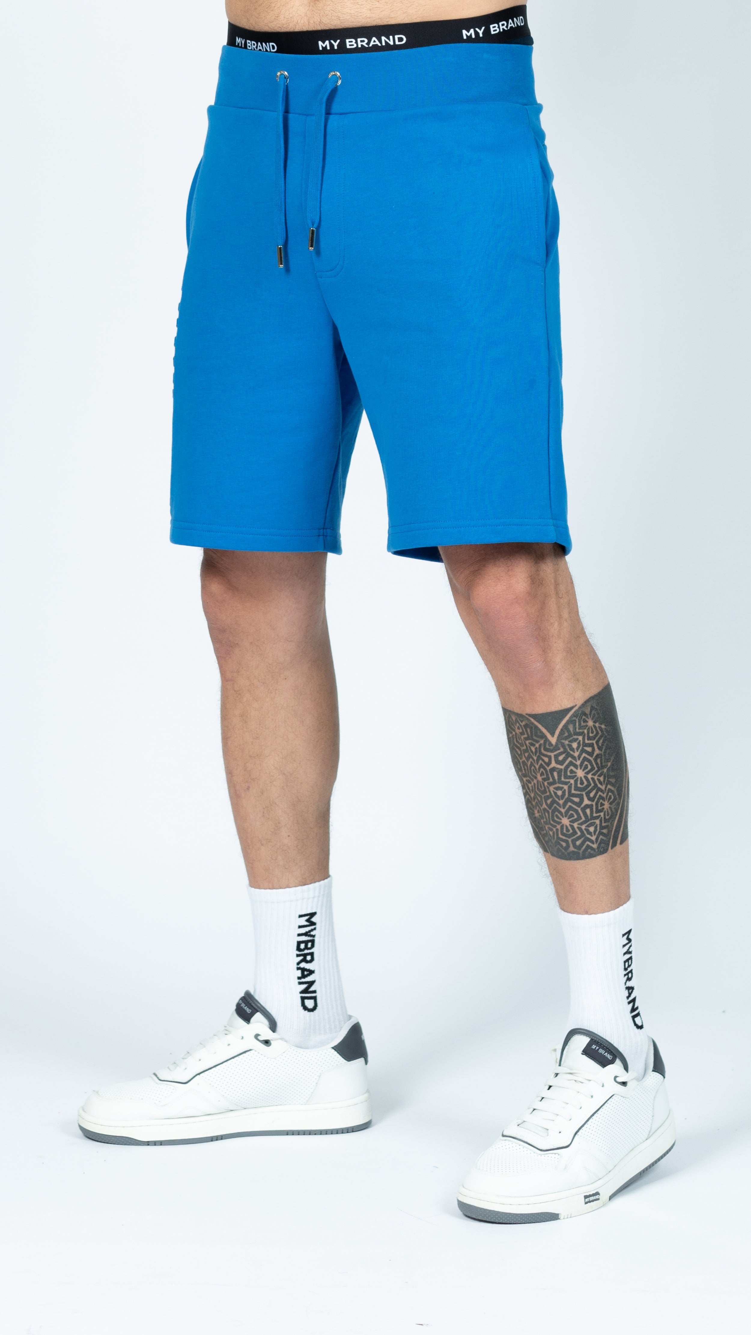 MYBRAND Embosed Statement Short | BLUE