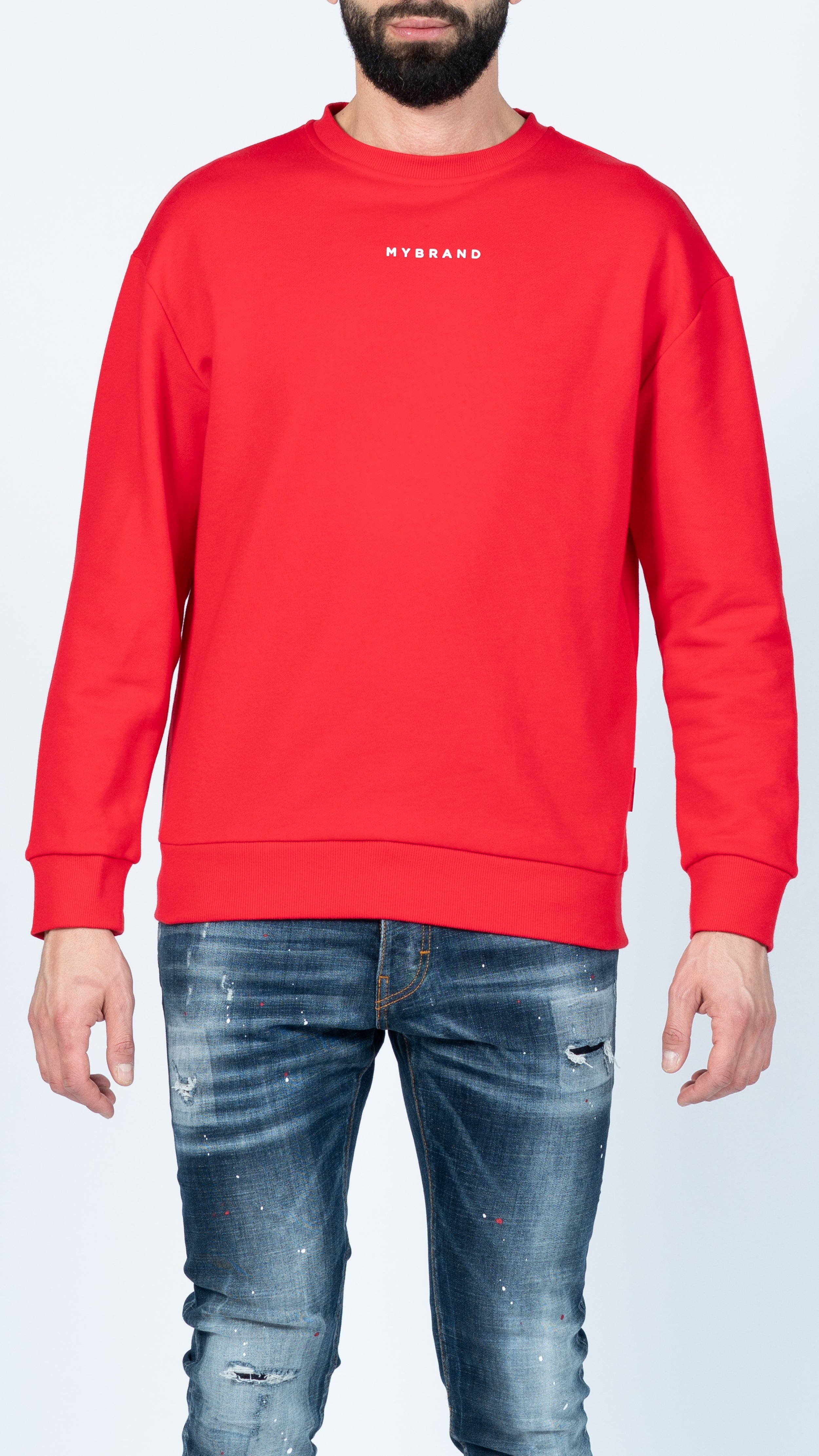 MY BRAND BACK SWEATER RED | RED