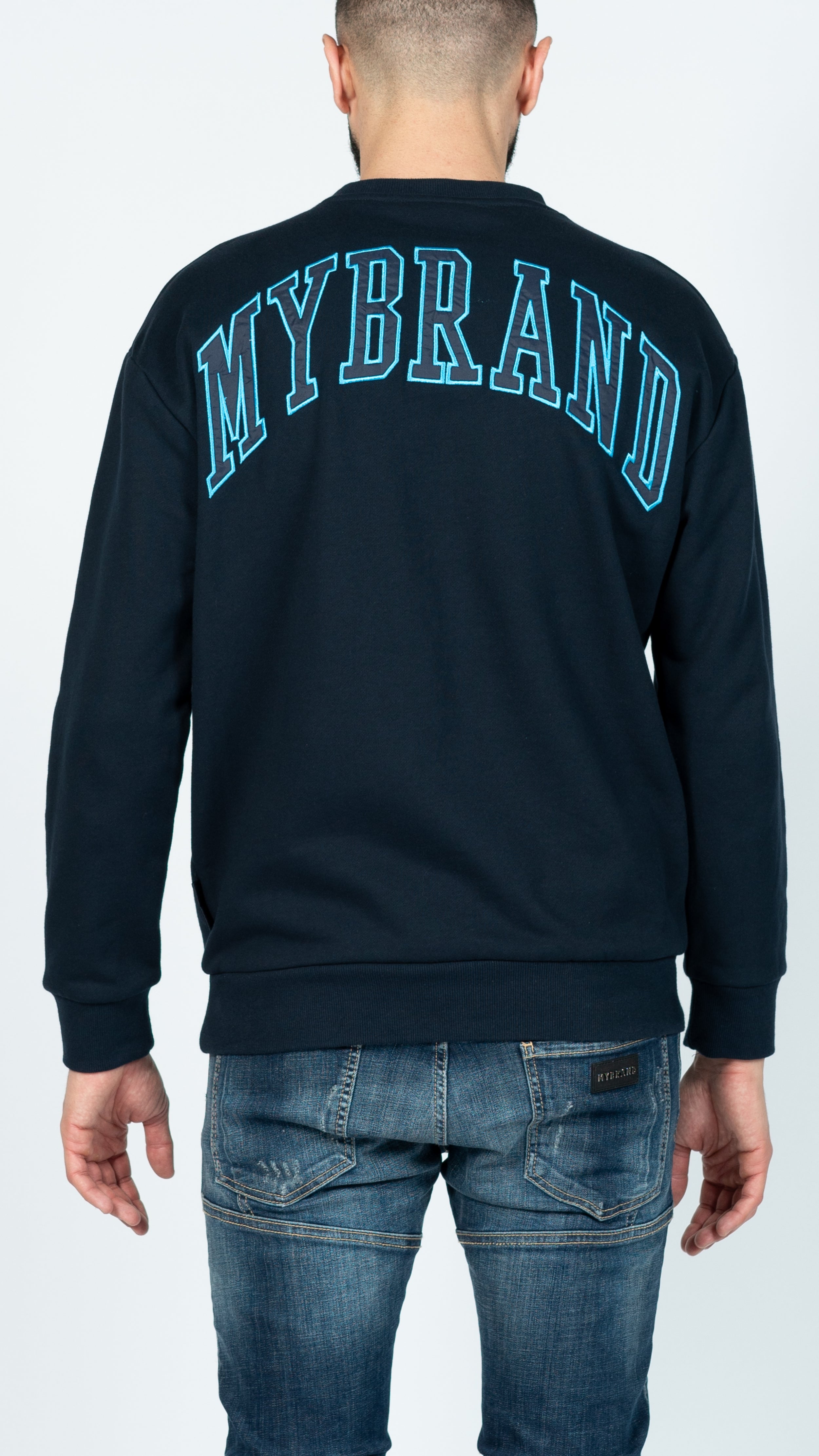 MY BRAND BACK SWEATER NAVY | NAVY